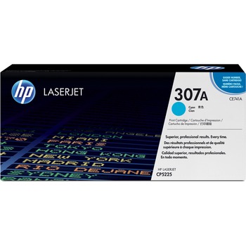 HP 307A (CE741A) Toner Cartridge, Cyan