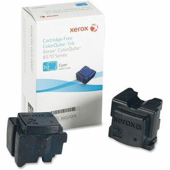 Xerox 108R00926 Solid Ink Stick, 4400 Page-Yield, Cyan, 2/Box