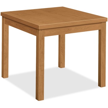 HON Laminate Occasional Table, Square, 24w x 24d x 20h, Harvest
