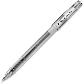 Pilot G-TEC-C Ultra Gel Ink Stick Pen, Black Ink, .4mm, Dozen