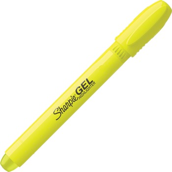 Sharpie Gel Highlighter, Bullet Tip, Fluorescent Yellow, Dozen