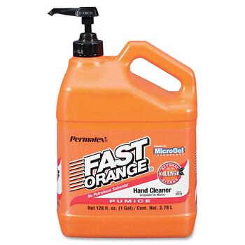 FAST ORANGE Pumice Hand Cleaner, Citrus Scent, 1 gal Dispenser, 4/CT