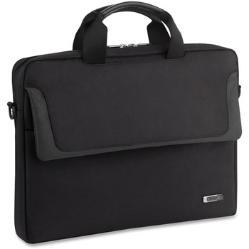 Solo Pro Slim Brief, 16&quot;, 15 1/4 x 2 x 11 1/2, Black