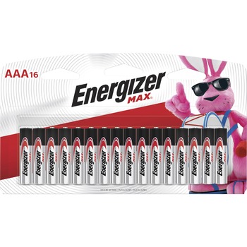 Energizer MAX Alkaline Batteries, AAA, 16/PK