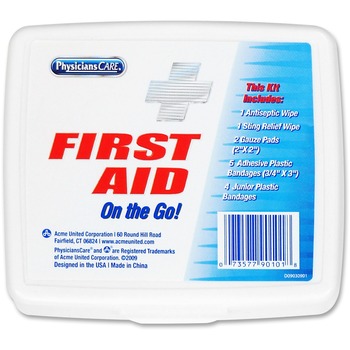 PhysiciansCare First Aid On the Go Kit, Mini, 13 Pieces/Kit