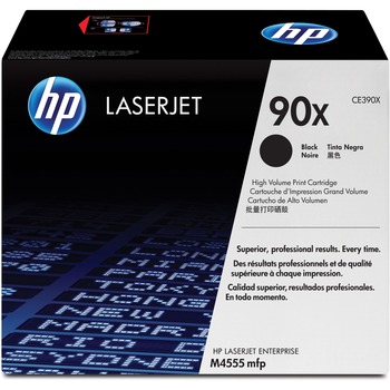 HP 90X (CE390X) Toner Cartridge, Black High Yield