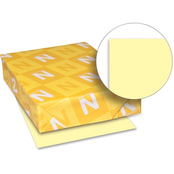 Neenah Paper Exact Index Cardstock, 110 lb, 8.5&quot; x 11&quot;, Canary, 250 Sheets/Pack