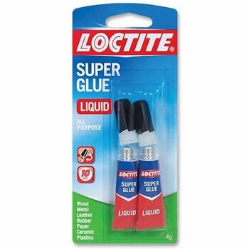 Loctite All-Purpose Super Glue, 2 gram Tube, 2/Pack