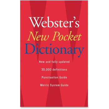 Houghton Mifflin Webster&#39;s New Pocket Dictionary, Paperback, 336 Pages