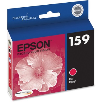 Epson T159720 (159) UltraChrome Hi-Gloss 2 Ink, Red