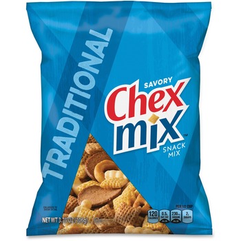 Chex Mix Chex Mix, Traditional Flavor Trail Mix, 3.75 oz Bag, 8/Case