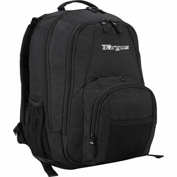 Targus 15.4&quot; Groove Laptop Backpack, Nylon, 13 x 7-3/4 x 18, Black