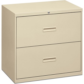 HON 400 Series Two-Drawer Lateral File, 30w x 19-1/4d x 28-3/8h, Putty