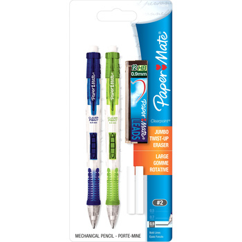 Paper Mate Clear Point Mechanical Pencil, 0.9 mm, 2/Set