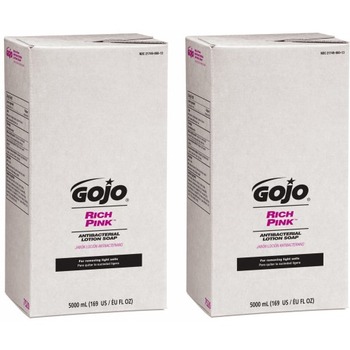 GOJO RICH PINK™ Antibacterial Lotion Soap, 5000 mL Refill for GOJO&#174; PRO™ TDX™ Dispenser, 2 Refills/Carton
