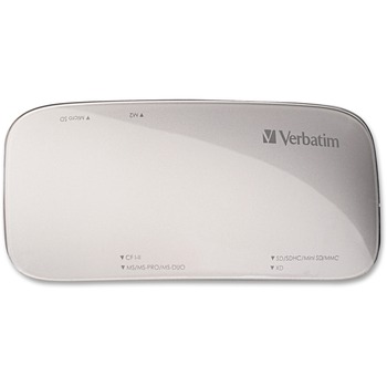 Verbatim Universal Card Reader, USB 3.0, Silver, Windows/Mac