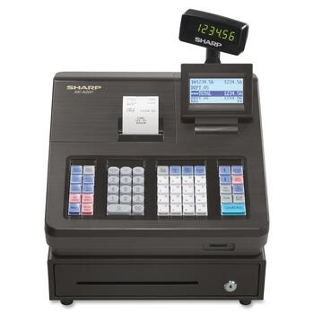 Sharp XE Series Electronic Cash Register, Thermal Printer, 2500 Lookup, 25 Clerks, LCD