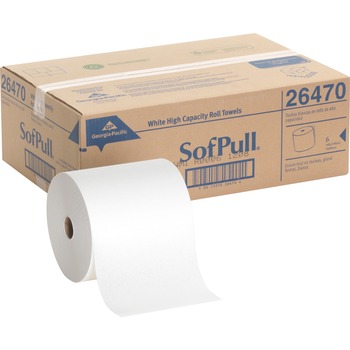 Georgia Pacific Professional Hardwound Roll Paper Towel, Nonperforated, 7.87 x 1000&#39;, White, 6 Rolls/CT