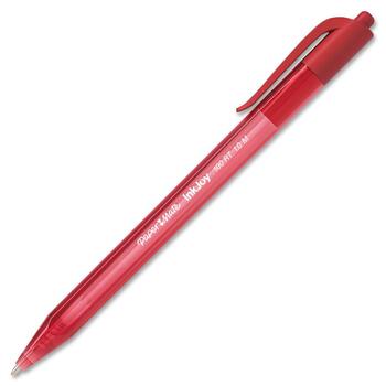 Paper Mate InkJoy 100RT Retractable Ballpoint Pen,1.0 mm, Red Ink, Dozen