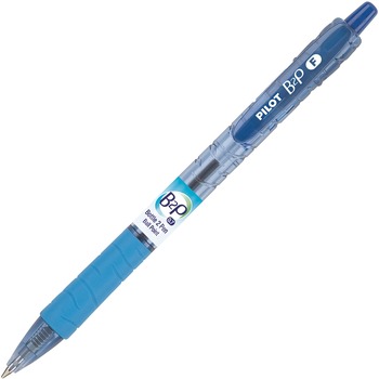 Pilot B2P Bottle-2-Pen Recycled Retractable Ball Point Pen, Blue Ink, .7mm, Dozen