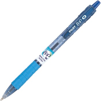 Pilot B2P Bottle-2-Pen Recycled Retractable Ball Point Pen, Blue Ink, 1mm, Dozen