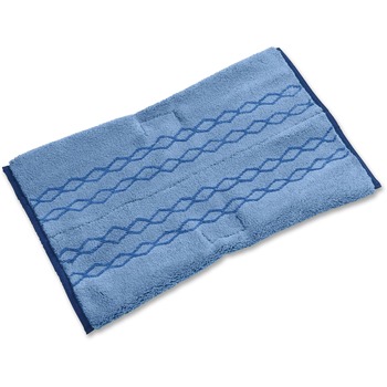 Rubbermaid Commercial HYGEN Dust/Scrub Microfiber Plus Pad, 12 x 17 1/2, Blue, 6/Carton