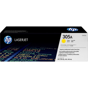 HP 305A (CE412A) Toner Cartridge, Yellow