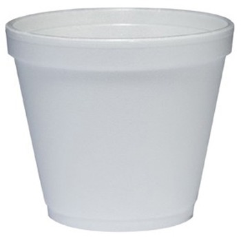 Dart Container, Foam, Round, 8 oz, White, 1000/Carton