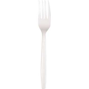 Boardwalk Forks, Medium Weight, Plastic, White, 100 Forks/Pack, 10 Packs/Carton