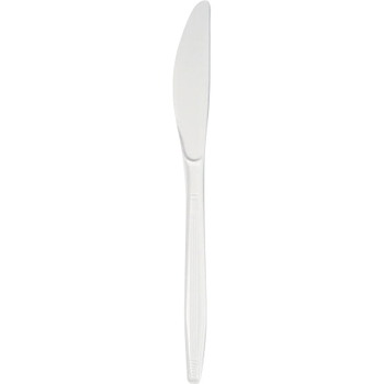 Boardwalk Mediumweight Polystyrene Cutlery, Knife, White, 100/Box