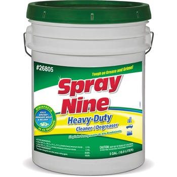 Spray Nine Heavy Duty Cleaner/Degreaser/Disinfectant, Citrus Scent, 5 gal Pail