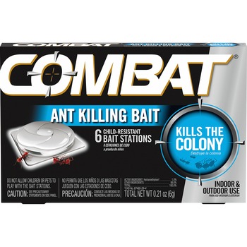 Combat Combat Ant Killing System, Child-Resistant, Kills Queen &amp; Colony, 6/Box