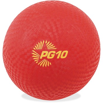 Champion Sports Playground Ball, 10&quot; Diameter, Red