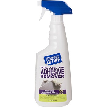 Motsenbocker&#39;s Lift-Off No. 2 Adhesive &amp; Grease Stain Remover, 22 oz. Spray Bottle, Unscented, 6/CT