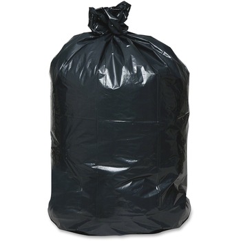 Earthsense Commercial Recycled Can Liners, 40-45 Gallon, 40&quot; x 46&quot;, 2 mil, Black, 100 Bags/Carton