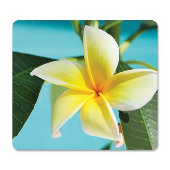 Fellowes Recycled Mouse Pad, Nonskid Base, 7 1/2 x 9, Yellow Flowers