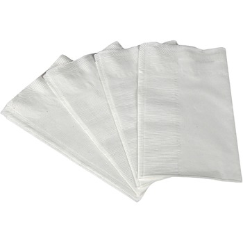 Scott Disposable Dinner Paper Napkins, 2-Ply, 1/8 Fold, White, 10 Packs of 300 Napkins, 3,000 Napkins/Carton