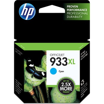 HP 933XL Ink Cartridge, Cyan (CN054AN)