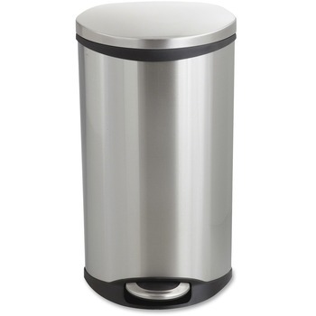 Safco Step-On Medical Receptacle, 7.5gal, Stainless Steel