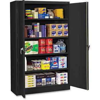 Tennsco Jumbo Steel Storage Cabinet, 48w x 18d x 78h, Black