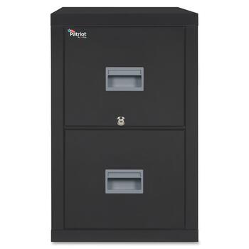 FireKing Patriot Insulated Two-Drawer Fire File, 17-3/4w x 31-5/8d x 27-3/4h, Black
