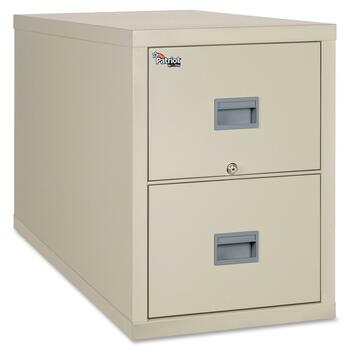 FireKing Patriot Insulated Two-Drawer Fire File, 20-3/4w x 31-5/8d x 27-3/4h, Parchment