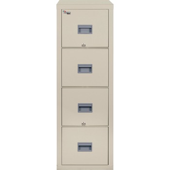 FireKing Patriot Insulated Four-Drawer Fire File, 17-3/4w x 31-5/8d x 52-3/4h, Parchment