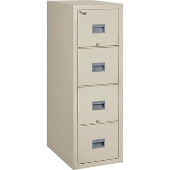 FireKing Patriot Insulated Four-Drawer Fire File, 20-3/4w x 31-5/8d x 52-3/4h, Parchment