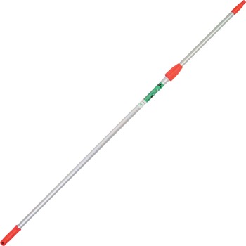 Unger Ergo Tele Pole, 8ft, Aluminum/Red