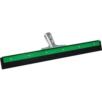 Unger Aquadozer Heavy Duty Floor Squeegee, 24 Inch Blade, Green/Black Rubber, Straight