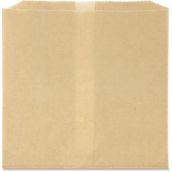 Hospeco Waxed Napkin Receptacle Liners, 7-3/4 x 10-1/2 x 8-1/2, Brown, 500/Case