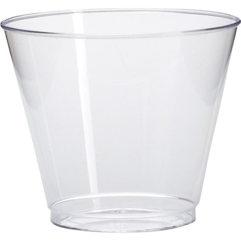 WNA Comet Plastic Tumbler, 5 oz., Clear, Squat, 50/Pack