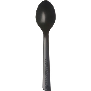Eco-Products 100% Recycled Content Spoons, Plastic, 6&quot; L, 50 Spoons/Pack, 20 Packs/Carton