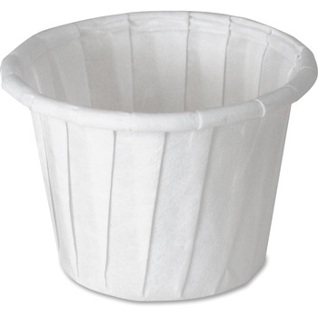 SOLO Cup Company Paper Portion Cups, .75oz, White, 250/Bag, 20 Bags/Carton